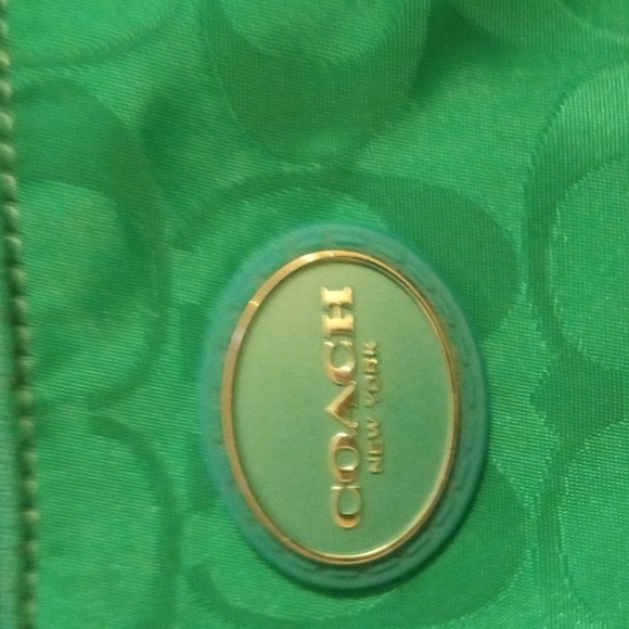 Coach Purse green/blue - Picture 2 of 4
